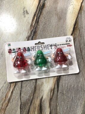 Vintage 1996 Hershey’s Kisses Christmas Light Reflector Caps NIP Set of 3